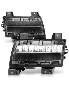 LED SIDE MARKERS CHROME HOUSING SMOKE LENS W/ SEQUENTIAL SIGNAL 18-22 JL JT