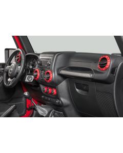 AJT Design  Impact Climate Control Knob & Vent Trim Kit for 11-18 Jeep Wrangler JK 