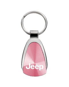 AUG TEAR DROP JEEP LOGO KEY CHAIN PINK