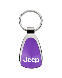 AUG TEAR DROP JEEP LOGO KEY CHAIN PURP