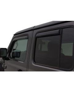 AVS 194811 Window Deflector Ventvisor In-Channel in Smoke (4 Piece) Set  for 18-22 Jeep Wrangler JL Unlimited & Gladiator JT