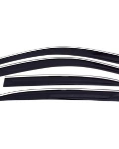 AVS 794065 Window Deflector Ventvisor Low-Profile 4PC. Set in Smoke with Chrome Trim for 14-19 Jeep Cherokee KL