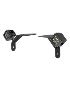 Aries 1501305 Windshield LED 2" Cube Lights & Brackets for 18-20 Jeep Wrangler JL & Gladiator JT