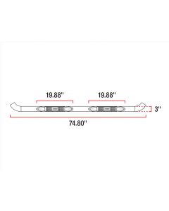 ARIES 3IN SIDE BARS JKU STAINLSS