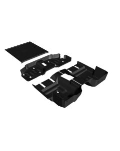98-06 Wrangler TJ 2Dr floor kit, front and rear flooring, cargo mat, mesa smoke