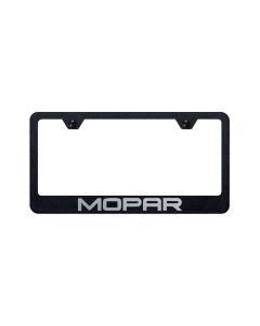 AUG MOPAR CLASSIC PLATE FRAME RBLK