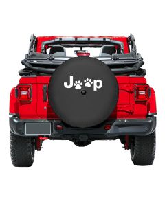 Boomerang Enterprises  Jeep Paw Print Logo Tire Cover for 18-21 Jeep Wrangler JL