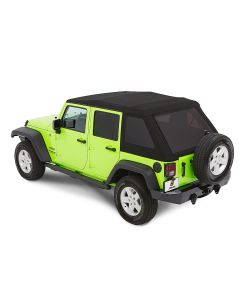 Bestop  Trektop NX Glide Twill Soft Top for 07-18 Jeep Wrangler JK 4 Door