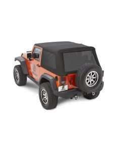 Bestop 54922-35 Trektop NX Glide Soft Top in Black Diamond  for 07-18 Jeep Wrangler JK 2 Door