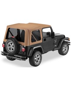 Bestop 79139-37 Sailcloth Replace-a-top Soft Top with Tinted Windows in Spice for 97-06 Jeep Wrangler TJ