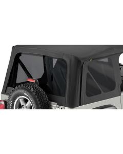 Bestop 58128-35 Tinted Window Kit in Black Diamond for 03-06 Jeep Wrangler TJ Factory Original Soft Top, Replace-a-top & Supertop NX
