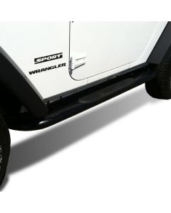 Black Horse Offroad  3" Side Steps  for 07-18 Jeep Wrangler JK 2-Door 