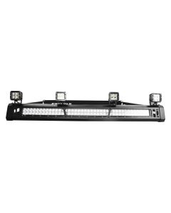 Black Horse Offroad BA-JKDR-KIT13 Traveler Roof Rack with (2) Sets of 4" LED Cube Lights for 07-18 Jeep Wrangler JK Unlimited 4-Door