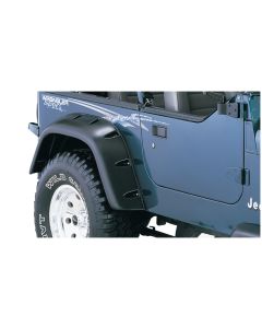 Bushwacker 10058-07 Rear Cut-Out Fender Flares for 87-95 Jeep Wrangler YJ (Without Step)