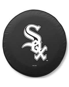 Chicago White Sox Tire Cover - Size H1 - (37"x12.5") on Black Vinyl