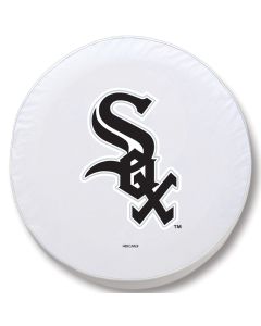 Chicago White Sox Tire Cover - Size Y - (32.25"x12") on White Vinyl