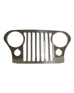 Crown Automotive RT34086 Stainless Steel Grille Overlay for 76-86 Jeep CJ Series 
