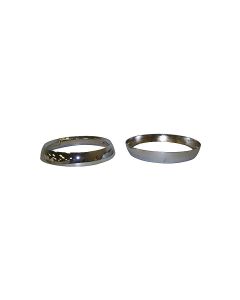 Crown Automotive 5460087K Head Lamp Bezel Set in Chrome  for 72-86 Jeep CJ Series