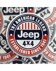 Jeep Merchandise  Jeep The American Legend Sticker 