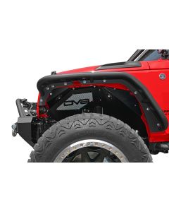 DV8 Offroad INFEND-01FBRL Front Inner Fenders with LED Rock Lights for 07-18 Jeep Wrangler JK
