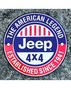 Jeep Merchandise  Jeep- The American Legend 12" Sign 