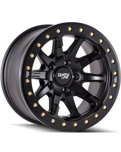 Dirty Life Race Wheels DT-2 9304 Simulated Beadlock Wheel in Matte Black for 07-22 Jeep Wrangler JL, JK & Gladiator JT