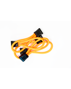 FISHBONE ZIPPER PULL SET NEON ORANGE