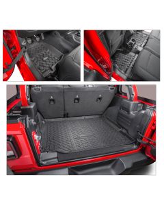 Quadratec  Ultimate All Weather Floor Liner Triple Combo Kits  for 18-24 Jeep Wrangler JL Unlimited