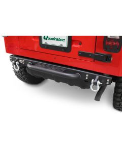 Fishbone Offroad FB22072 Piranha Series Rear Bumper with Step and D-Ring Tabs for 87-06 Wrangler YJ/TJ