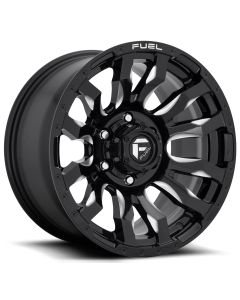 FUEL BLITZ BLACK/MILLED 17X9 5X5 5BS