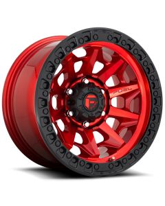 FUEL COVERT RED/BLK RING 17X9 5X5 4.5BS