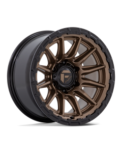 Fuel FC866 Piston Wheel 20x9 5x5 (5x127) 5.04BS (1mm) Matte Bronze w/Gloss Black Lip