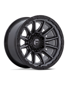 Fuel FC866 Piston Wheel 17x9 5x5 (5x127) 5.04BS (1mm) Matte Gunmetal w/Gloss Black Lip