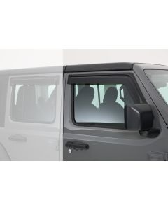 GT Styling 80644S Front Side Window Ventguards 2pc in Smoke for 18-20 Jeep Wrangler JL & Gladiator JT