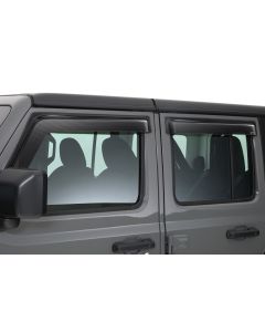 GT Styling 88644X Front & Rear Side Window Ventguards 4pc in Carbon Fiber for 18-20 Jeep Wrangler JL Unlimited & Gladiator JT