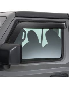 GT Styling 80644X Front Side Window Ventguards 2pc in Carbon Fiber for 18-20 Jeep Wrangler JL & Gladiator JT