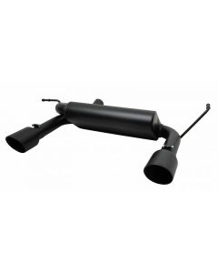 Gibson 17303B Black Ceramic Split Rear Exhaust for 07-18 Jeep Wrangler JK