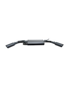 Gibson 17306-B Dual Extreme Cat-Back Exhaust in Black Ceramic for 07-18 Jeep Wrangler JK 3.6L & 3.8L
