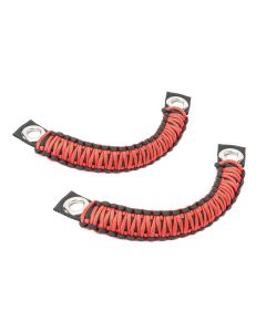 Quadratec  550 Paracord Headrest Grab Handle Pair for 18-20 Jeep Wrangler JL & Gladiator JT