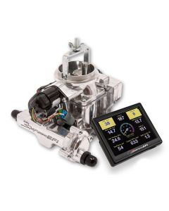 Holley 550-858 Sniper EFI BBD Carburetor in Chrome for 71-86 CJ  Jeep Vehicles with 258c.i. 6cyl