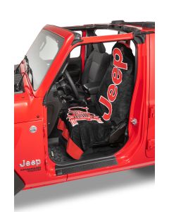 JEEP TOWEL 2 GO BLACK/RED LOGO