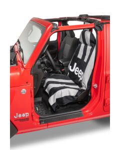 JEEP TOWEL 2 GO STRIPED BLACK/GREY