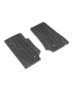 Mopar 82210164AC Floor Slush Mats with Tire Tread Pattern for 07-13 Jeep Wrangler JK 