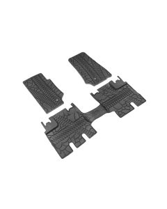 Mopar 82210166AD Floor Slush Mats with Tire Tread Pattern for 07-13 Jeep Wrangler Unlimited JK 4 Door