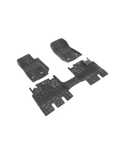 Mopar 82213860 Floor Slush Mats with Tire Tread Pattern for 14-18 Jeep Wrangler Unlimited JK 4 Door