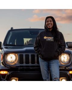 Jeep Merchandise  Men's Atomic Grille Hoodie in Black 