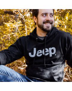 Jeep Merchandise  Men's Jeep Text Hoodie 