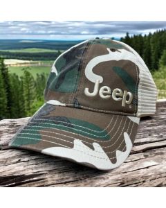 JEEP GARMENT WASHED TRUCK HAT CAMO