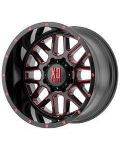 XD820 BLK/RED 20X9 5X5 5.00BS
