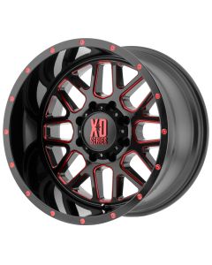 XD820 BLK/RED 20X9 5X5 5.00BS